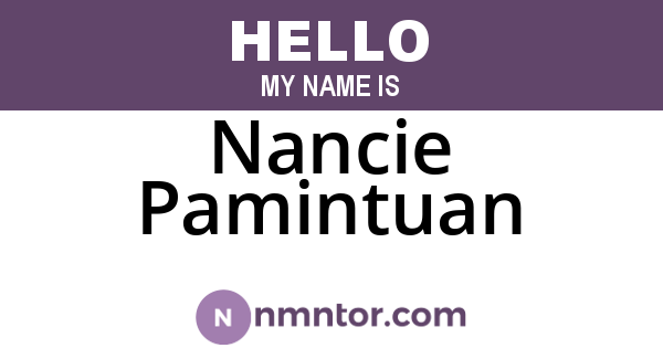 Nancie Pamintuan
