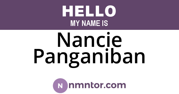 Nancie Panganiban
