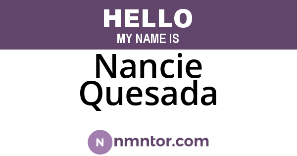 Nancie Quesada