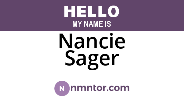 Nancie Sager