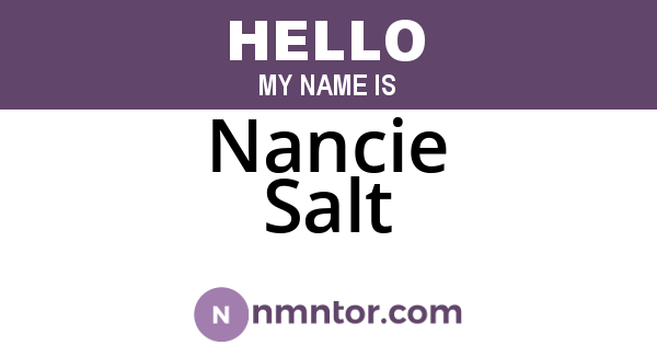 Nancie Salt