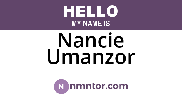 Nancie Umanzor