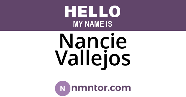 Nancie Vallejos