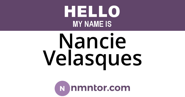 Nancie Velasques