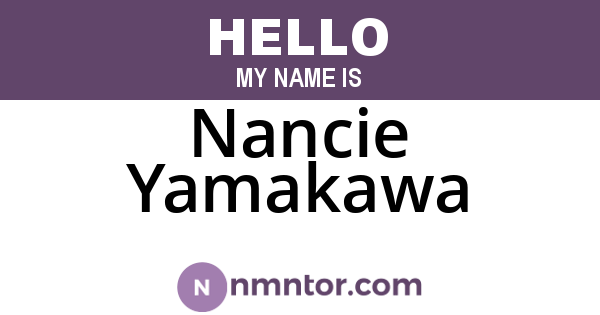 Nancie Yamakawa