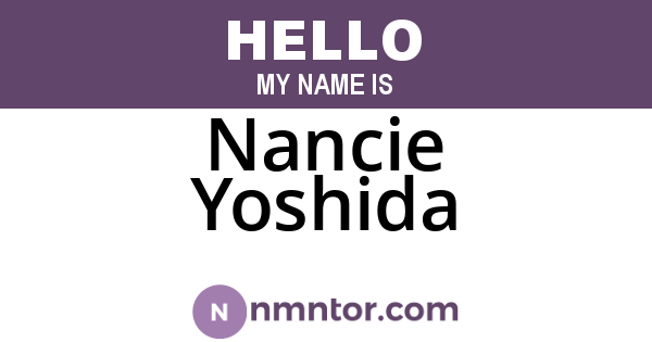 Nancie Yoshida