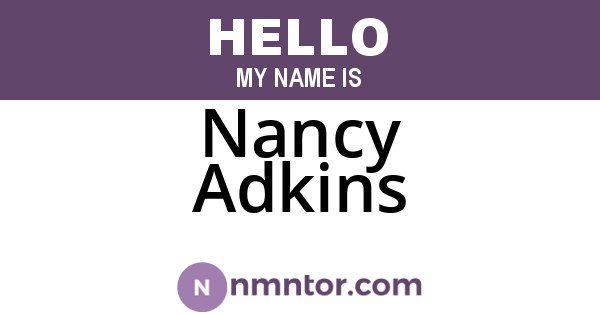 Nancy Adkins