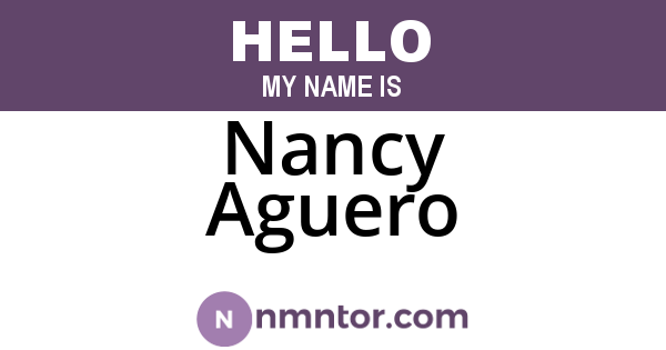Nancy Aguero