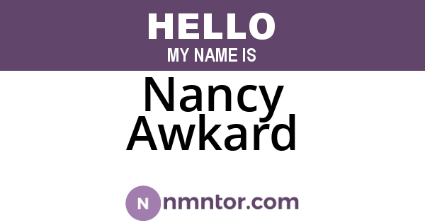Nancy Awkard