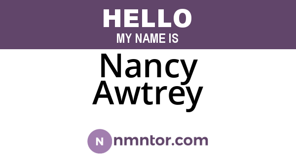 Nancy Awtrey