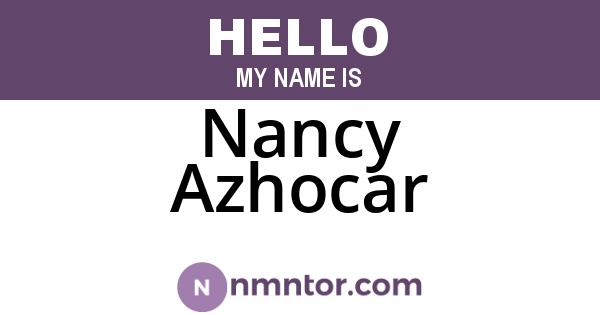 Nancy Azhocar