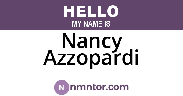 Nancy Azzopardi