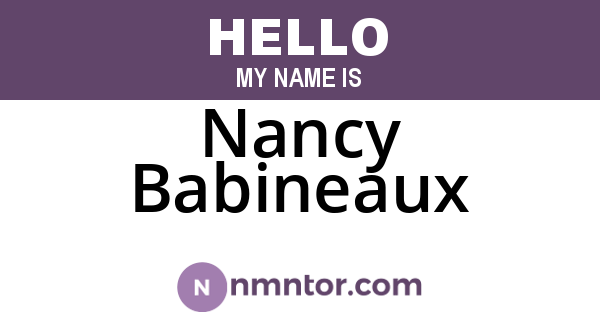 Nancy Babineaux