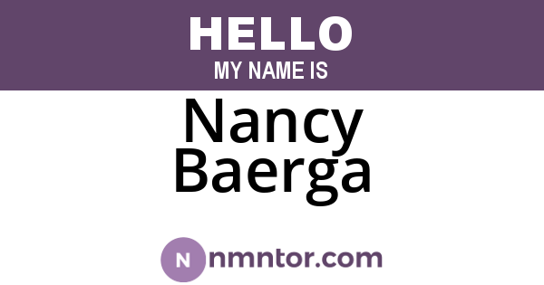 Nancy Baerga