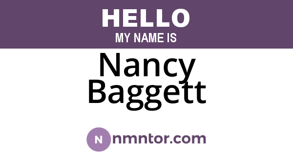 Nancy Baggett
