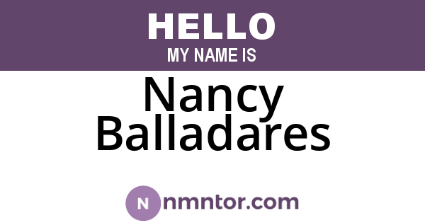 Nancy Balladares