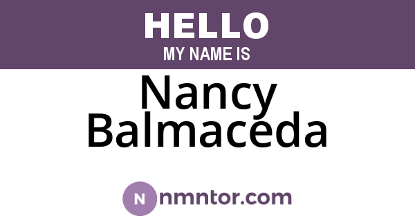 Nancy Balmaceda