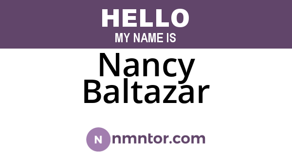 Nancy Baltazar