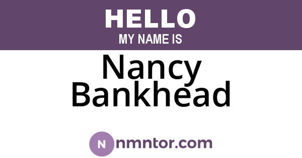 Nancy Bankhead