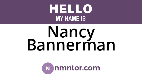 Nancy Bannerman