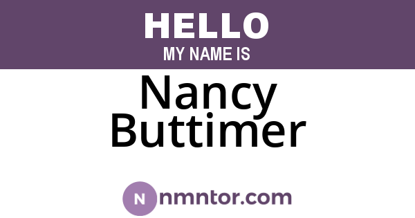 Nancy Buttimer