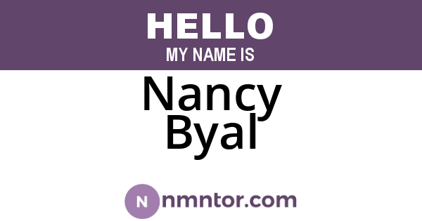 Nancy Byal
