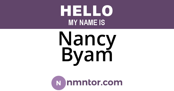 Nancy Byam