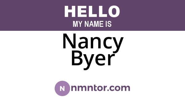 Nancy Byer