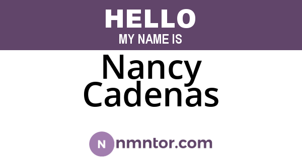 Nancy Cadenas