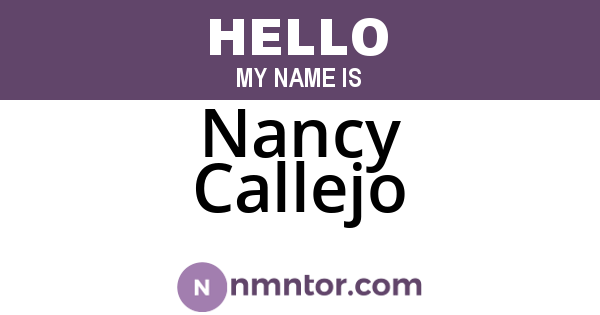 Nancy Callejo