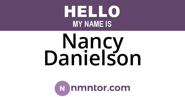 Nancy Danielson