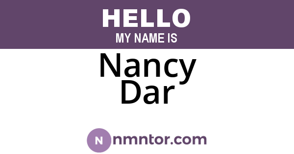Nancy Dar