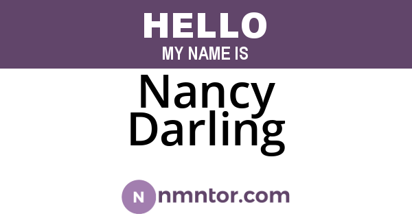 Nancy Darling