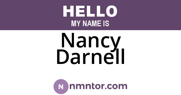 Nancy Darnell
