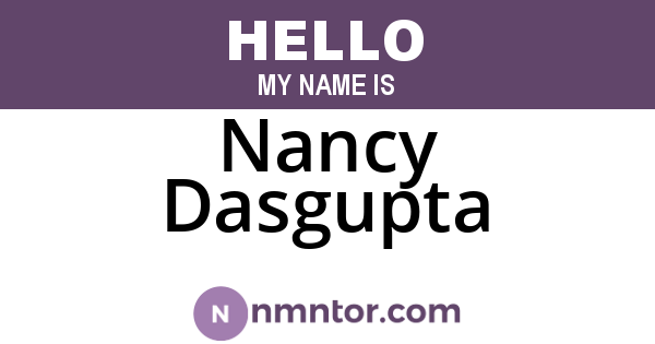 Nancy Dasgupta
