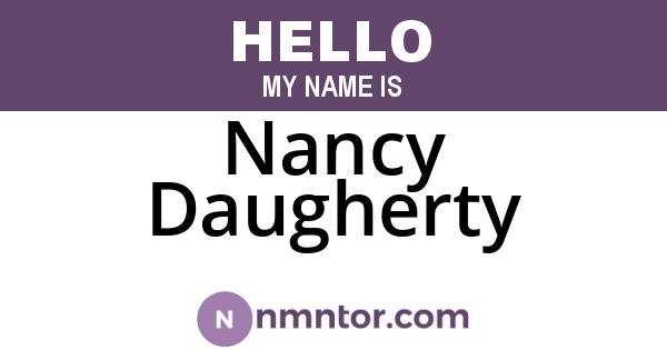 Nancy Daugherty