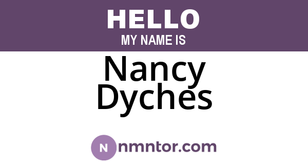 Nancy Dyches