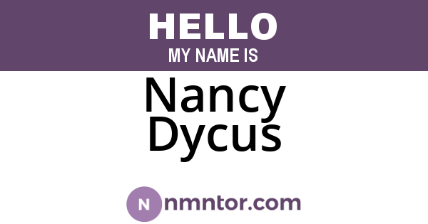 Nancy Dycus