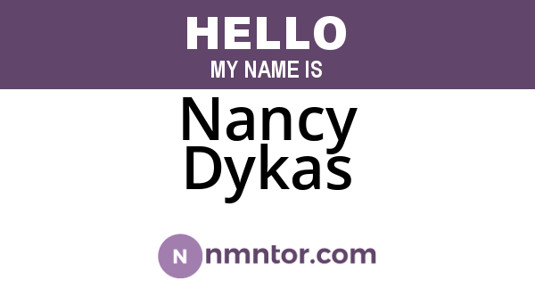 Nancy Dykas