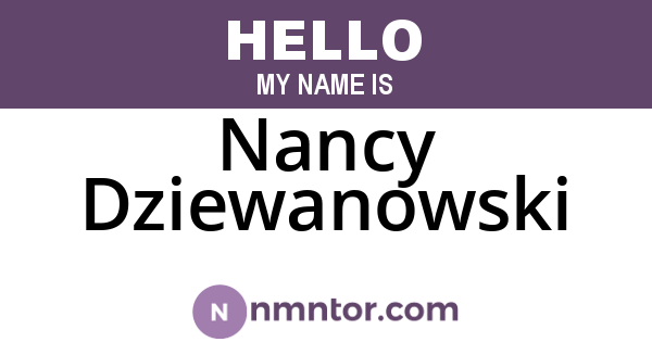 Nancy Dziewanowski