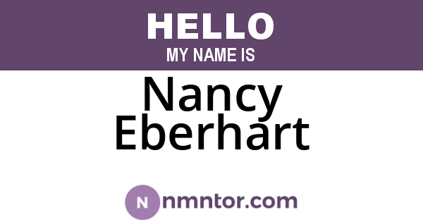 Nancy Eberhart