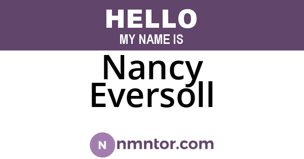 Nancy Eversoll