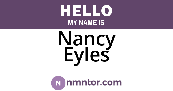Nancy Eyles