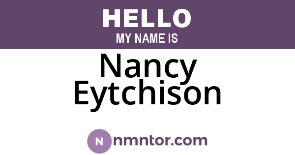 Nancy Eytchison