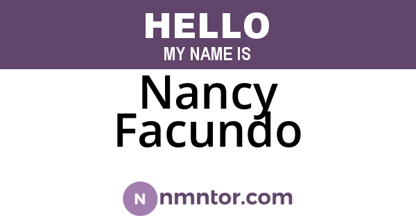 Nancy Facundo
