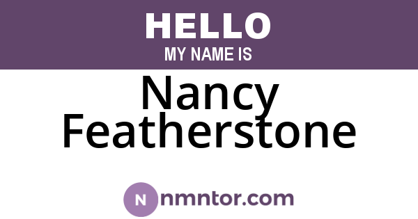 Nancy Featherstone