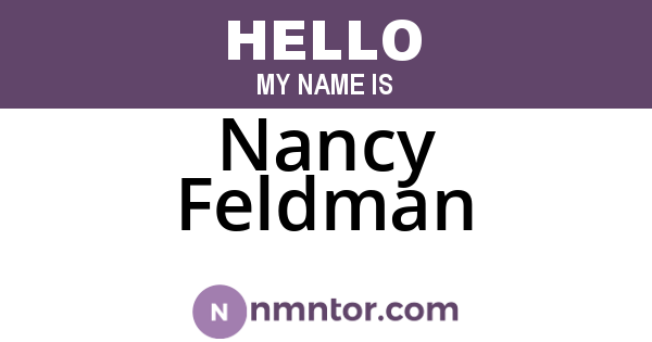 Nancy Feldman