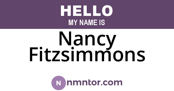 Nancy Fitzsimmons