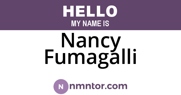 Nancy Fumagalli