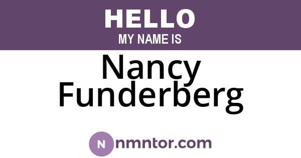 Nancy Funderberg